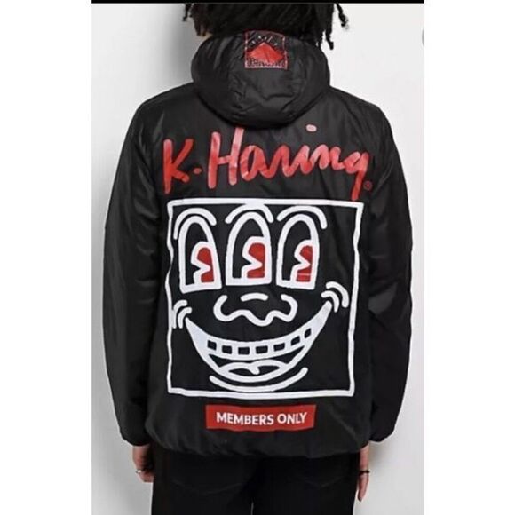 MEMBERS ONLY + KEITH HARANG - M Sz XL -NWT Reversible Puffer Jacket - Picture 5 of 16